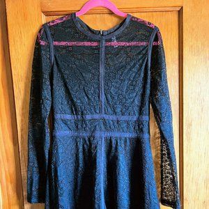 Xhilaration black lacy dress